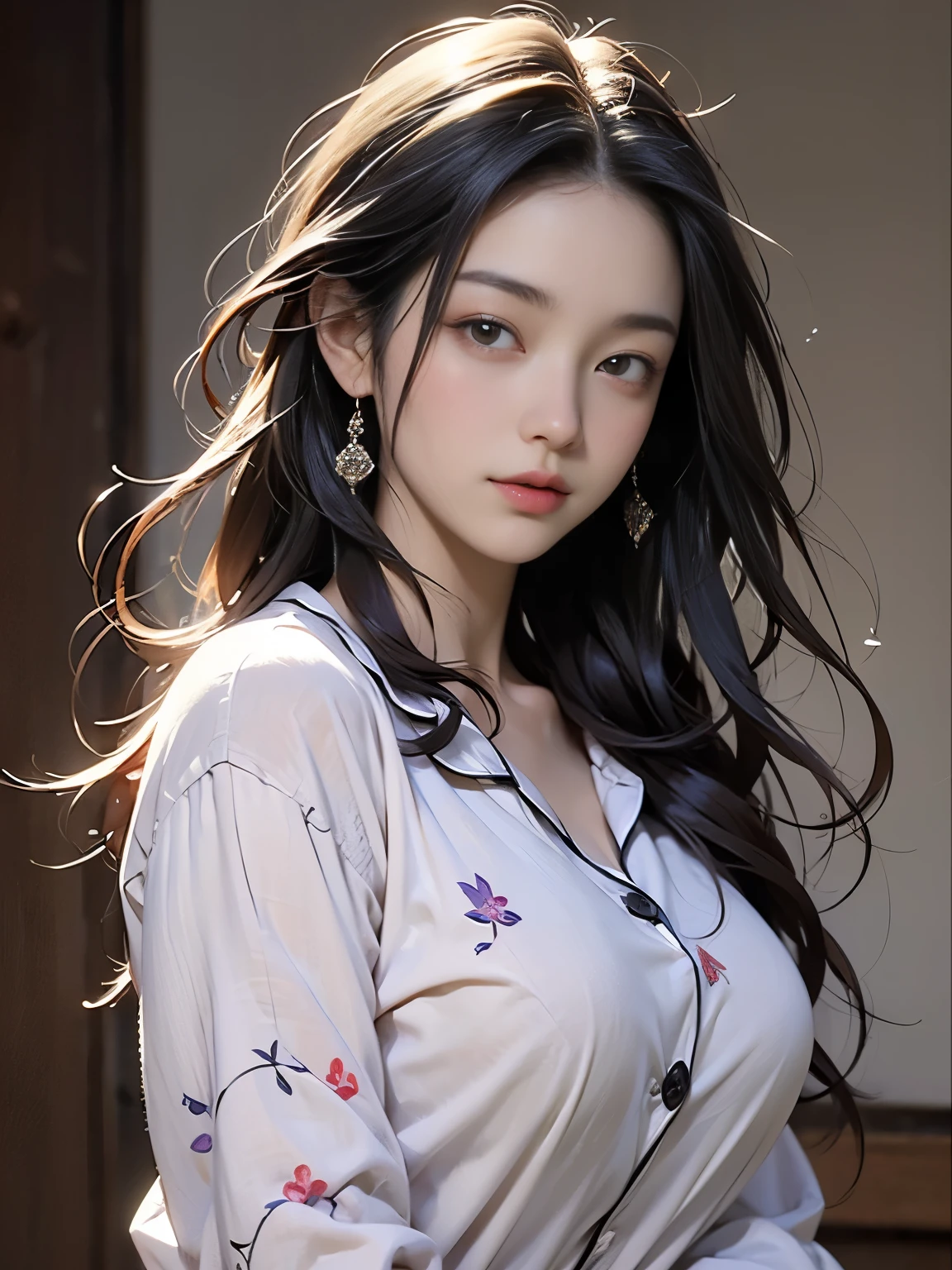 虫族女王 美女: 兰林格, 18岁, 女神, 凌乱的头发, 油, 浪漫主义绘画, beautiful 完美脸蛋, 软皮, 完美脸蛋, 冈康友的绘画风格, 大乳房, 添加浅紫色和紫色, 添加浅红色, 复杂的细节, 启动画面, 8K 分辨率, 杰作, 睡衣, 宿醉, (一&#39;的家, 沙发:1.3), (头痛, 一脸苦涩, 皱眉:1.4)