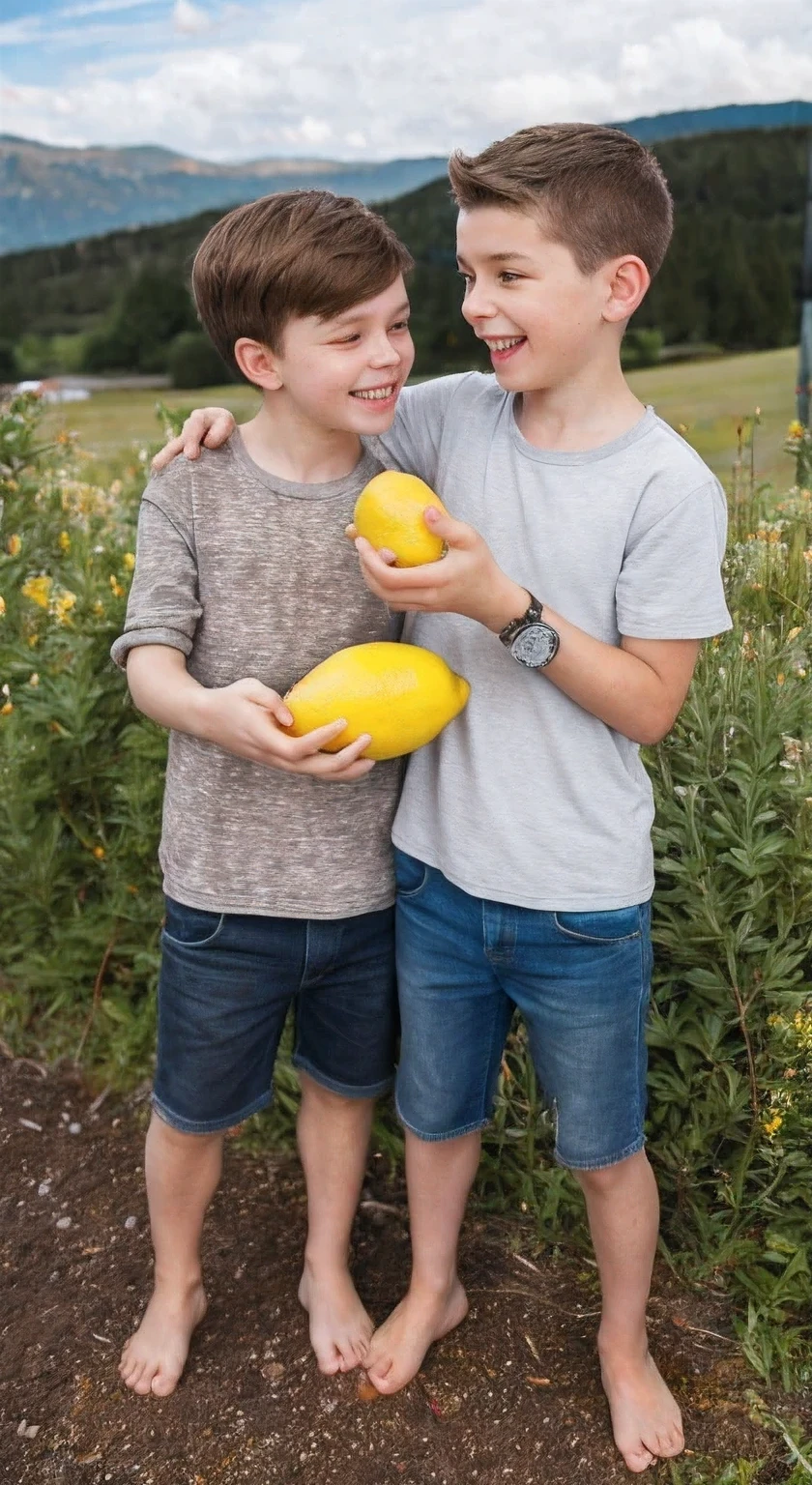 lemon eating championship, competition between 2 guys,Audience,judges,speed eating lemons,8k rendering,Photorealism,