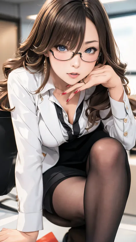 1woman,random office lady fashion,(Thin type),(large breasts),(random sexy pose),(random hairstyle),(Highest image quality,(8K),...