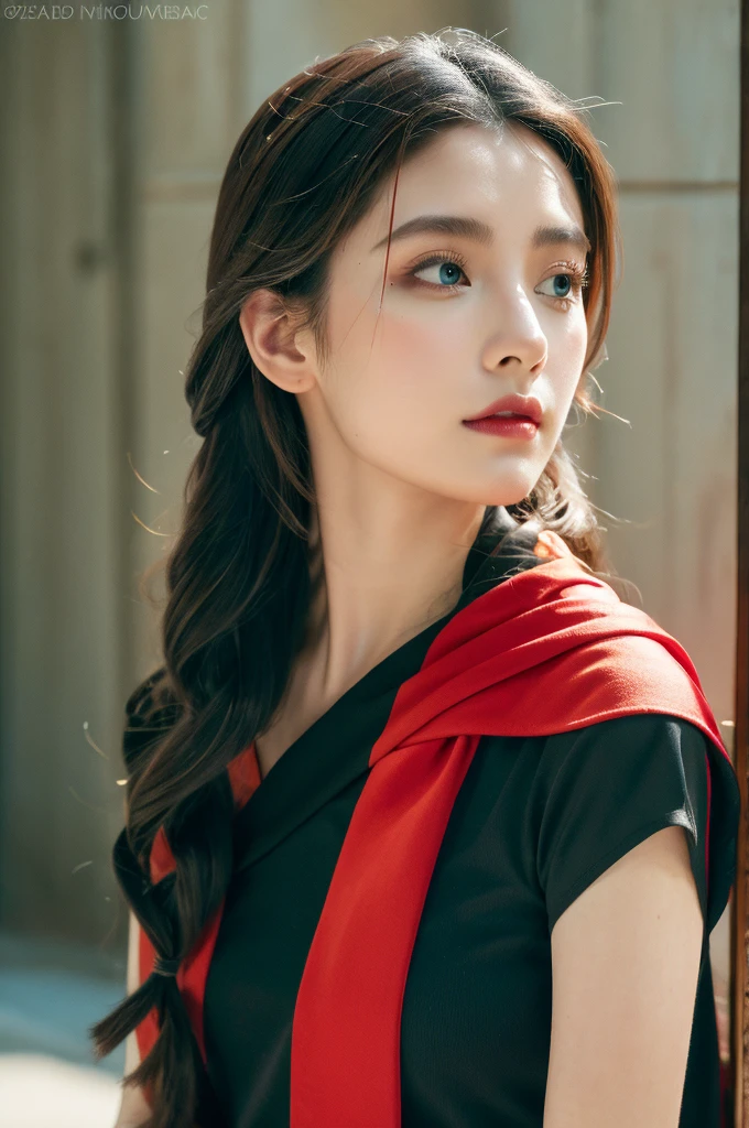 ( masterpiece, top quality, best quality,8k,years old girl,ultra detailed,raw photo:1.5),(photorealistic:1.4), (cinematic lighting), PerfectNwsjMajic, , Surrealism, UHD, ccurate, Super detail, textured skin, High detail, Best quality, dynamic angle, White skin,[Beautiful blue eyes], high nose,(1girl),(good anatomy:0.5)), Dreamy atmosphere,expressive brush strokes, mystical ambiance, Artistic interpretation, a whimsical illustration,dark, Subtle colors and tones, mystical aura, niña02, photographed on a Nikon Z7 II mirrorless camera,120 mm F/4 Wide angle
girl02, 1girl, solamente, Cabello largo, Mirando al espectador, cabello negro, mangas largas, braid
A woman in a white dress and a black braid with a blue and red pattern at the neck, Chen Lu, Moda Art Nouveau bordada, Un retrato de personaje, aestheticism,
A woman wearing a black top and a red scarf with a red and white design at the neck, Chen Jiru, Moda Art Nouveau bordada, A silkscreen, cloisonnismo
La mejor calidad, Obra maestra, Ultra detallado, Disparo de vaquero, afluente, 3dmm, boceto a tinta, tinta de color, renderizado de tinta, Renderizado de octanaje, Pasteles, papel de arroz, 1girl, hermosos ojos detallados, (Peinado alternativo), Cabello ultra detallado, elegante, (encantador), (delicado), bonita, Lindo, vestido de encaje, en el centro del marco, cadencia, fantasy, Mirando al espectador,((upper body))