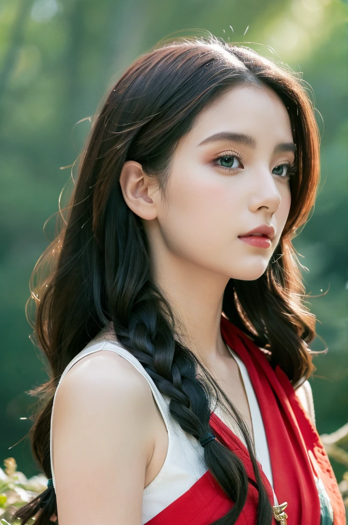 ( masterpiece, top quality, best quality,8k,years old girl,ultra detailed,raw photo:1.5),(photorealistic:1.4), (cinematic lighting), PerfectNwsjMajic, , Surrealism, UHD, ccurate, Super detail, textured skin, High detail, Best quality, dynamic angle, White skin,[Beautiful blue eyes], high nose,(1girl),(good anatomy:0.5)), Dreamy atmosphere,expressive brush strokes, mystical ambiance, Artistic interpretation, a whimsical illustration,dark, Subtle colors and tones, mystical aura, niña02, photographed on a Nikon Z7 II mirrorless camera,120 mm F/4 Wide angle
girl02, 1girl, solamente, Cabello largo, Mirando al espectador, cabello negro, mangas largas, braid
A woman in a white dress and a black braid with a blue and red pattern at the neck, Chen Lu, Moda Art Nouveau bordada, Un retrato de personaje, aestheticism,
A woman wearing a black top and a red scarf with a red and white design at the neck, Chen Jiru, Moda Art Nouveau bordada, A silkscreen, cloisonnismo
La mejor calidad, Obra maestra, Ultra detallado, Disparo de vaquero, afluente, 3dmm, boceto a tinta, tinta de color, renderizado de tinta, Renderizado de octanaje, Pasteles, papel de arroz, 1girl, hermosos ojos detallados, (Peinado alternativo), Cabello ultra detallado, elegante, (encantador), (delicado), bonita, Lindo, vestido de encaje, en el centro del marco, cadencia, fantasy, Mirando al espectador,((upper body)), Forest 