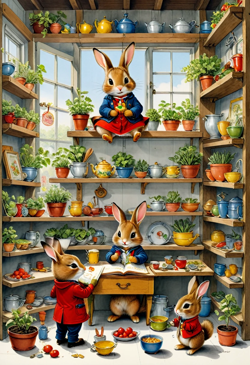 ウサギの耳, リチャード・スキャリー, (傑作, 最高品質, プロ, 完璧な構成, とても美しい, 不条理な, 超詳細, 複雑なディテール:1.3)