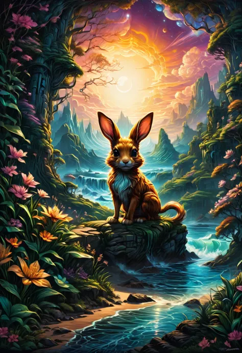 rabbit ears, by dan mumford, best quality, masterpiece, very aesthetic, perfect composition, intricate details, ultra-detailed