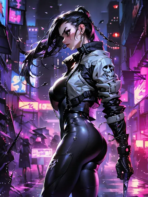 cyberpunk anime, Marvel trend, gender swap, cinematic, high-definition computer graphics, dynamic view, best framing, HD12K qual...