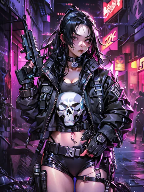 cyberpunk anime, Marvel trend, gender swap, cinematic, high-definition computer graphics, dynamic view, best framing, HD12K qual...