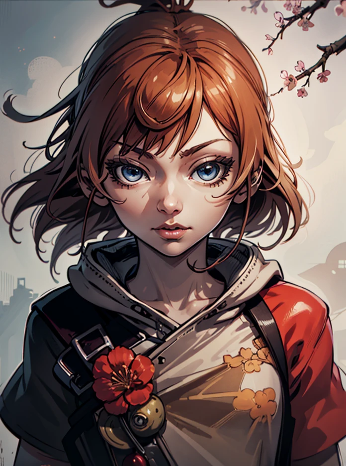 1girl, sakura futaba, closeup portrait, masterpiece, newest, best quality, high quality, soejima_shigenori