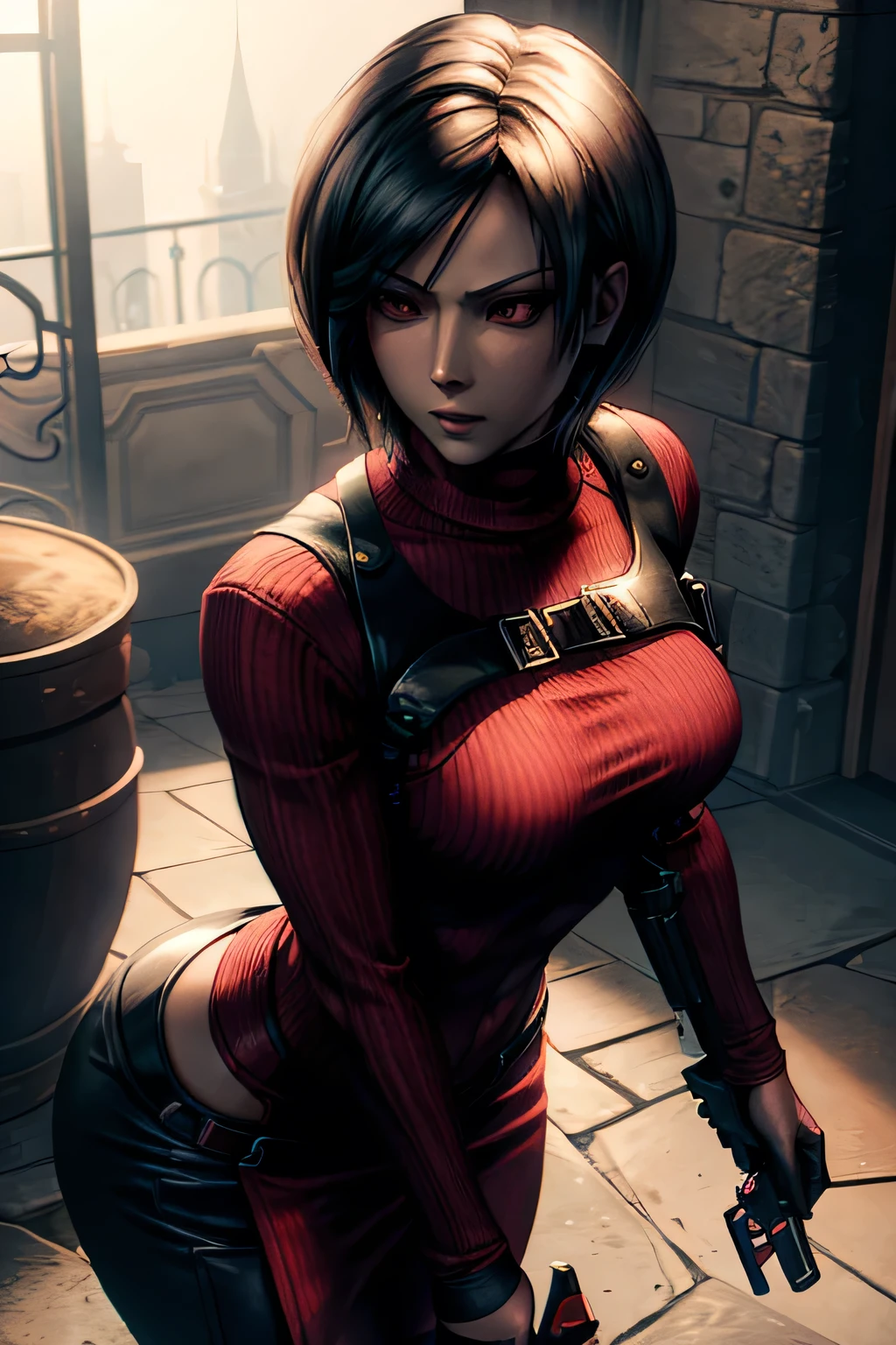 4k, AdaWong, ResidentEvil, femalecharacter, videogame, spy, assassin, mysterious, beautiful, sexy, cute, artwork, digitalart, fanart, residentevil2, residentevil4, capcom