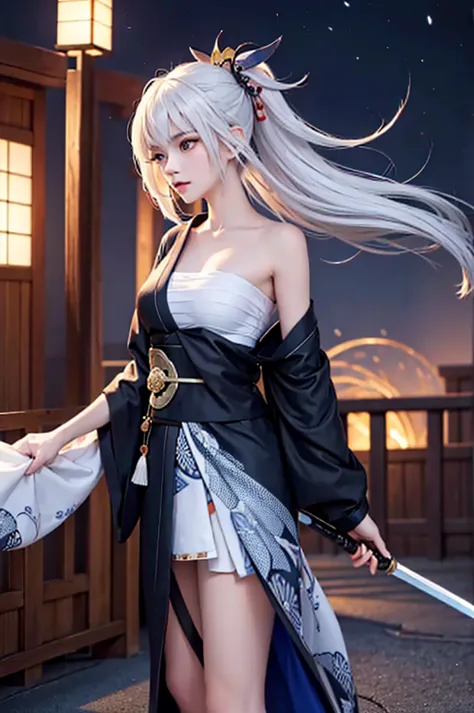 (masterpiece, best quality, hook of holland)(1 girl, solitary)(white hair,lapis lazuli eyes,long straight hair)(more,japanese cl...