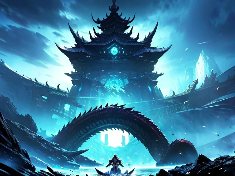 Fantasy anime, cinematic, computer graphics, high-default, wide view, dynamic view, HD8K quality, Jormungand Son Loki's bestial son, threatening eyes, sharp teeth, lifting threatening the depths of the ocean, colossal marine serpent, legendary trend, clouds dark and stormy sea,