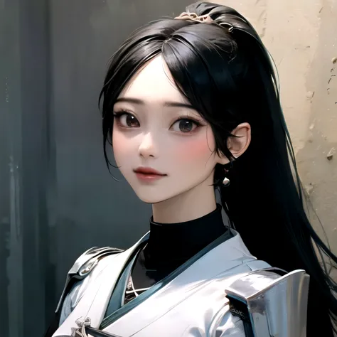 ((best quality)), ((masterpiece)), (detailed), perfect face. asian girl. black hair.