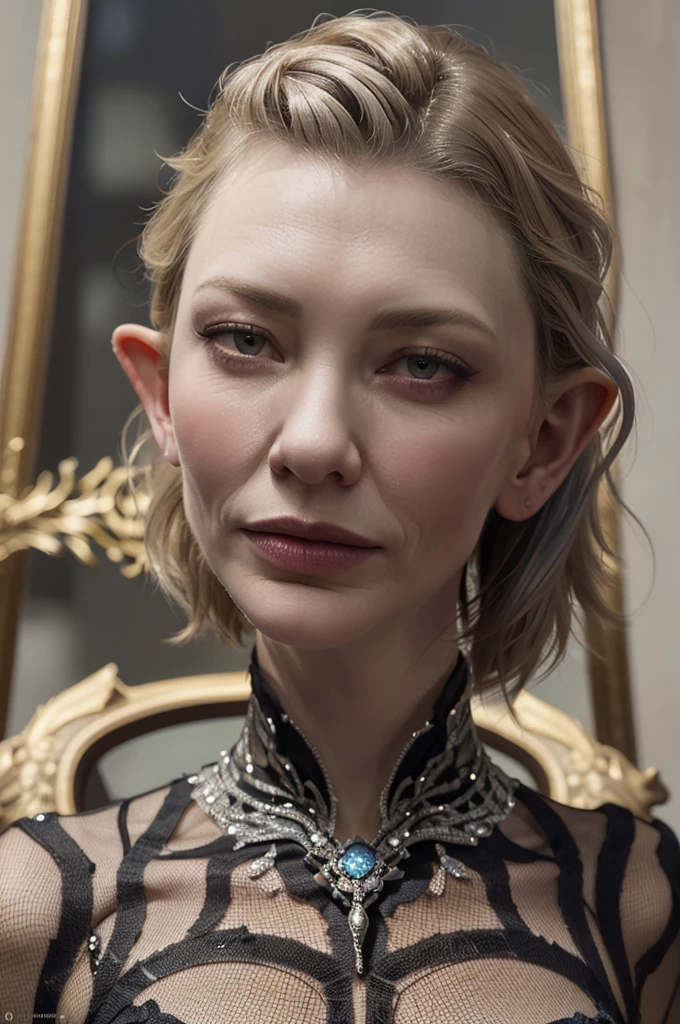 (cate Blanchett (25)), beautiful detailed eyes, beautiful detailed lips, extremely detailed eyes and face, long eyelashes, 1 girl, drow elf, midnight black skin, solid violet eyes, silver hair, confident, vicious, wearing only scant body jewelry in the style of a spider web, snake whip, unclad, fearless, dancing an evil but alluring dance in a room with a throne of bones at its center, best quality, 4k, 8k, highres, masterpiece:1.2, ultra-detailed, realistic, photorealistic, photo-realistic:1.37, HDR, UHD, studio lighting, ultra-fine painting, sharp focus, physically-based rendering, extreme detail description, professional, vivid colors, bokeh, full body portrait, show all of her, show her head to toe, show her entire body, show all of her, show all of her, show all of her
