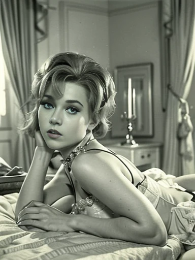 Mulher bonita nos anos 50 do século 20. Século，atitude sexy