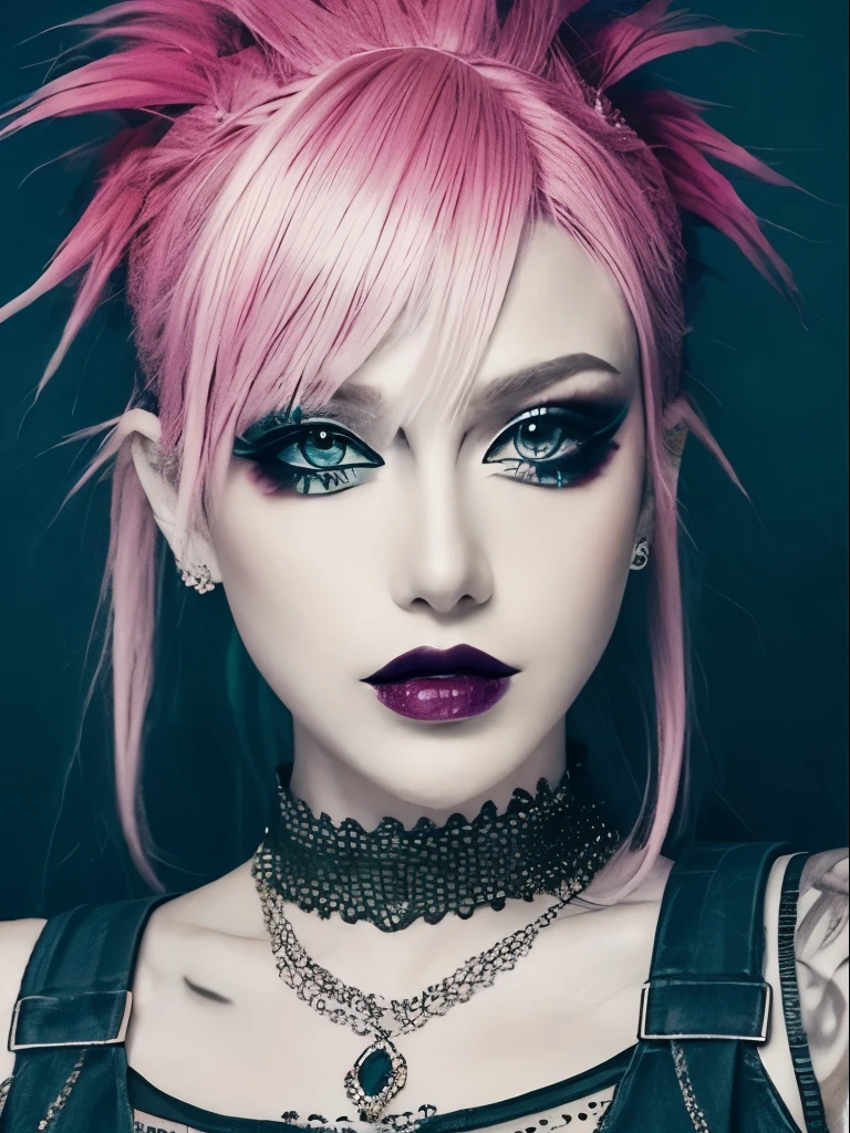 1 chica, punk glamoroso, punk glamoroso makeup