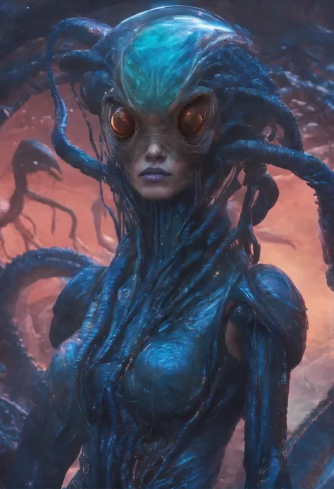 female alien with hair - SeaArt Al - Free Al Art Generator