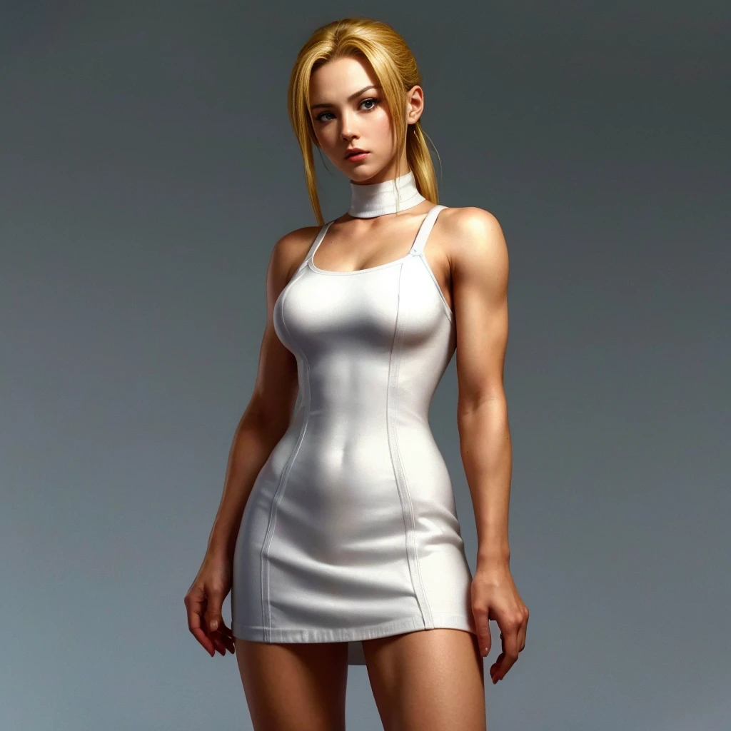 "Cammy Branco" (best qualityer,ultra detali),(realisitic:1.37), beautiful and detailed face, ultrarealistic texture, 精致的面容, bright coloured. High definition, 8k. athletic body. angry expression