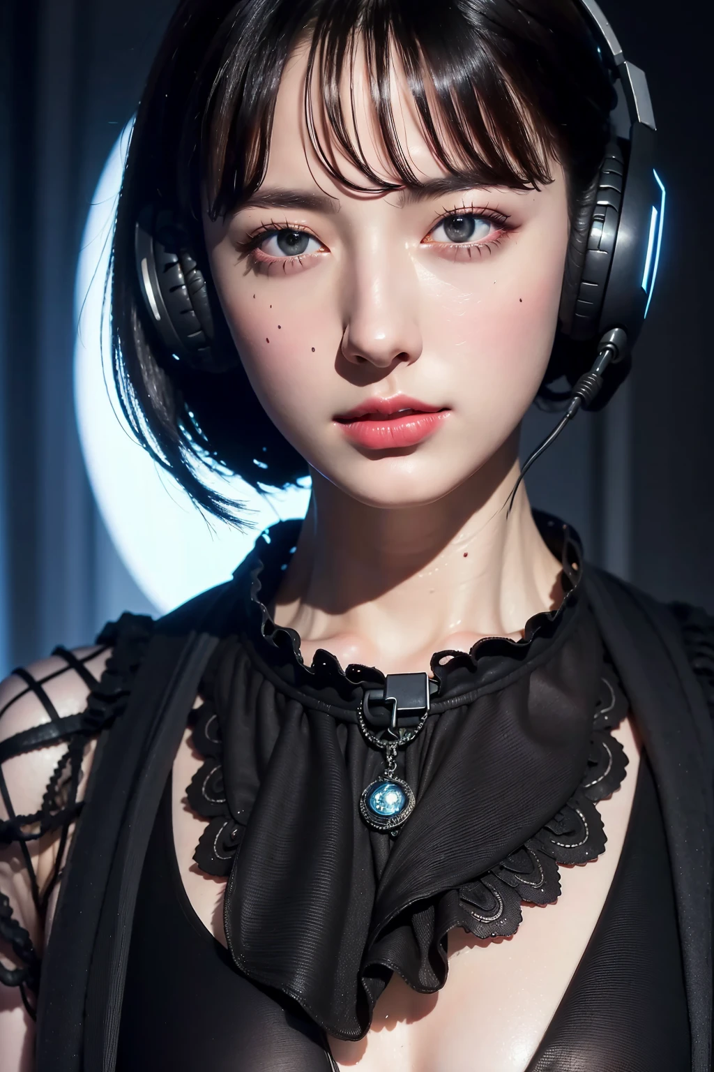 (masterpiece, highest quality:1.5),Wearing a micro bikini and headphones,Arabian women, (Face and eye details:1.1), scifi character, 20 years of cyberpunk,short hair, I&#39;Iのモデルの女の子, SF Girls, SF Girls, Akihiko Yoshida. Unreal Engine, Futuristic clothing and helmets, Beautiful cyberpunk female model, Photorealistic perfect body, SF Girlsキャラクター, Quieter than Metal Gear Solid, Smooth, Glowing Skin
