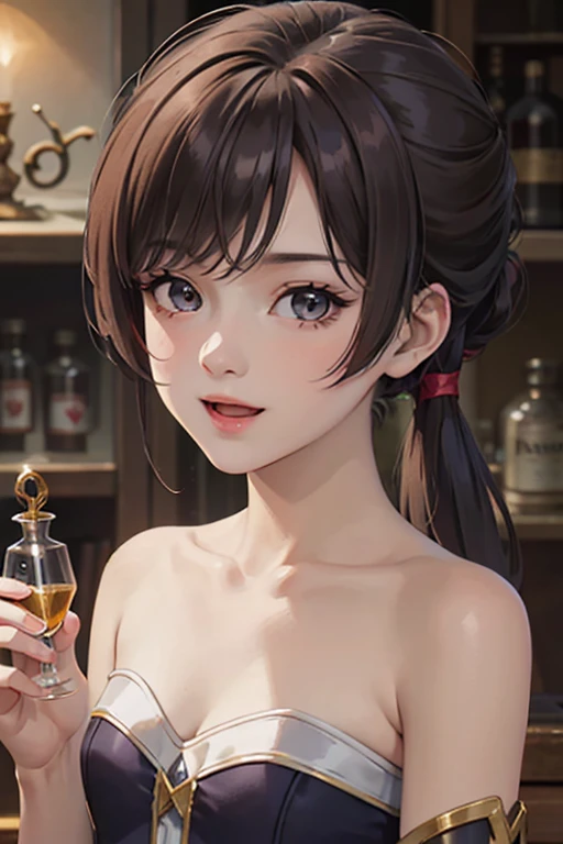 (ファンタジー:1.5),(8K,傑作, 最高品質, 最高品質,美しく、審美的:1.2,プロのイラスト:1.1,超詳細:1.3,完璧な照明),非常に詳細な,最も詳細な,信じられないほど不条理な , 高解像度, 超詳細ed,複雑な:1.6,(錬金術ワークショップ:1.4),女の子が混ぜる,多くの小さな瓶に入った薬,小さなポーションを持っている,カラフル:1.4,もつれた,(26歳の女性),(かわいい girl),尖った胸:1.3,(ダブルブレスト:1.2,アンダーバスト:1.2), 素晴らしい胸の谷間:1.1, 細いウエスト, 中くらいのお尻, セクシーに育てられた, (小さい胸: 1.4) ポーズをとった胸の谷間:1.2,(女性の錬金術ファッション:1.3),(非常に精巧な美しい顔と目,張りのある胸),油性肌,((ブロンドの髪, 長いポニーテールの髪)),陰毛が薄い,かわいい,素敵な,美しい錬金術師の衣装,笑顔,in the 錬金術ワークショップ,笑顔,誘惑的な弱々しい笑顔,(with sparkling eyes and a contagious 笑顔),口を開ける, 視聴者を見る,
