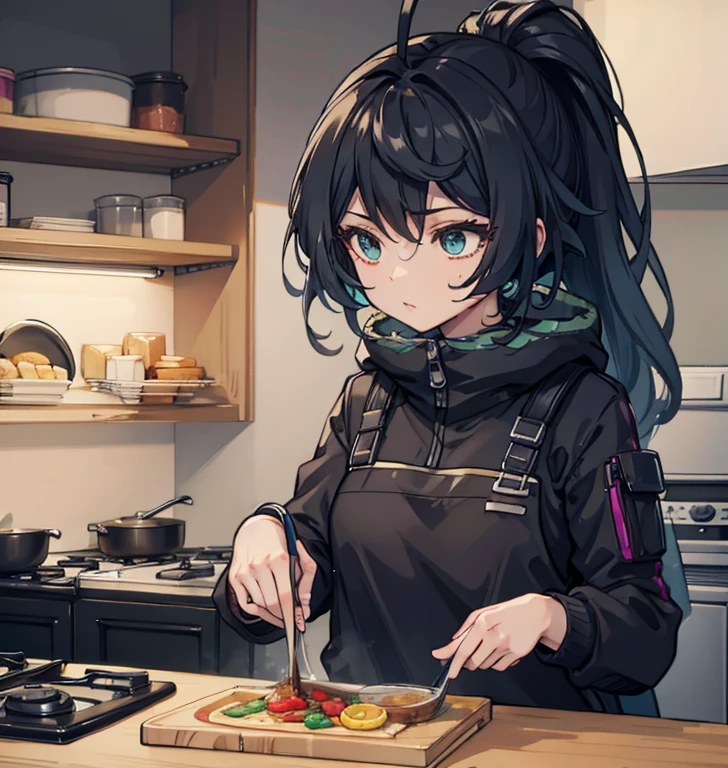 Femme noire cuisine style fortnite