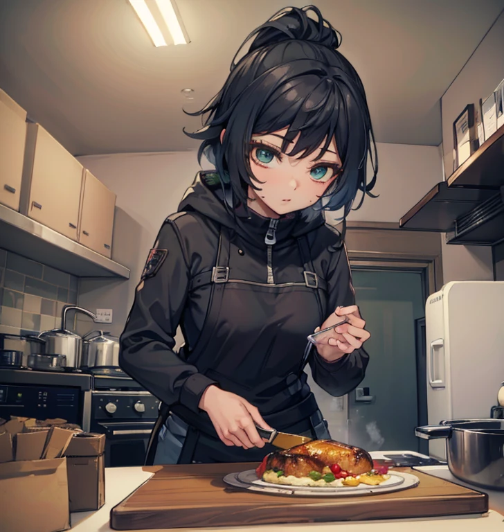 Femme noire cuisine style fortnite