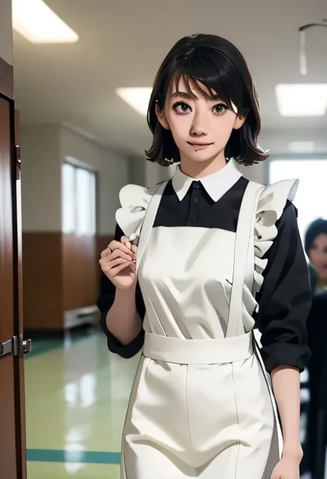 colorful maid clotheaid clotheaid cosplay、beautiful girl、cosplaymaid clothes:2.0、school festival、from head to toe、school、classro...