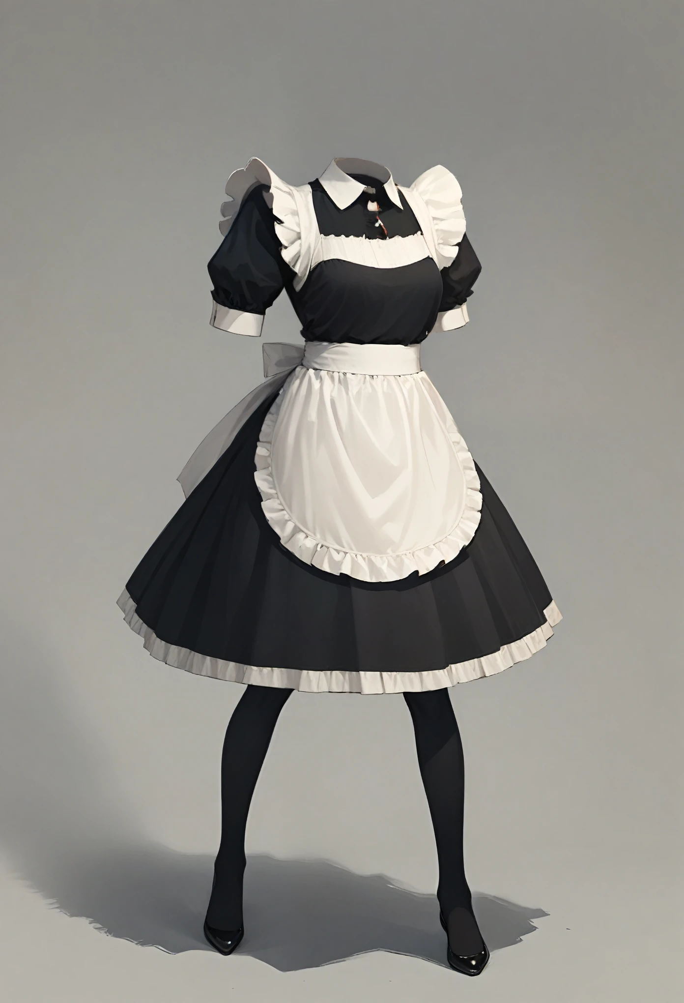 A woman in a maid outfit poses for a picture - SeaArt AI