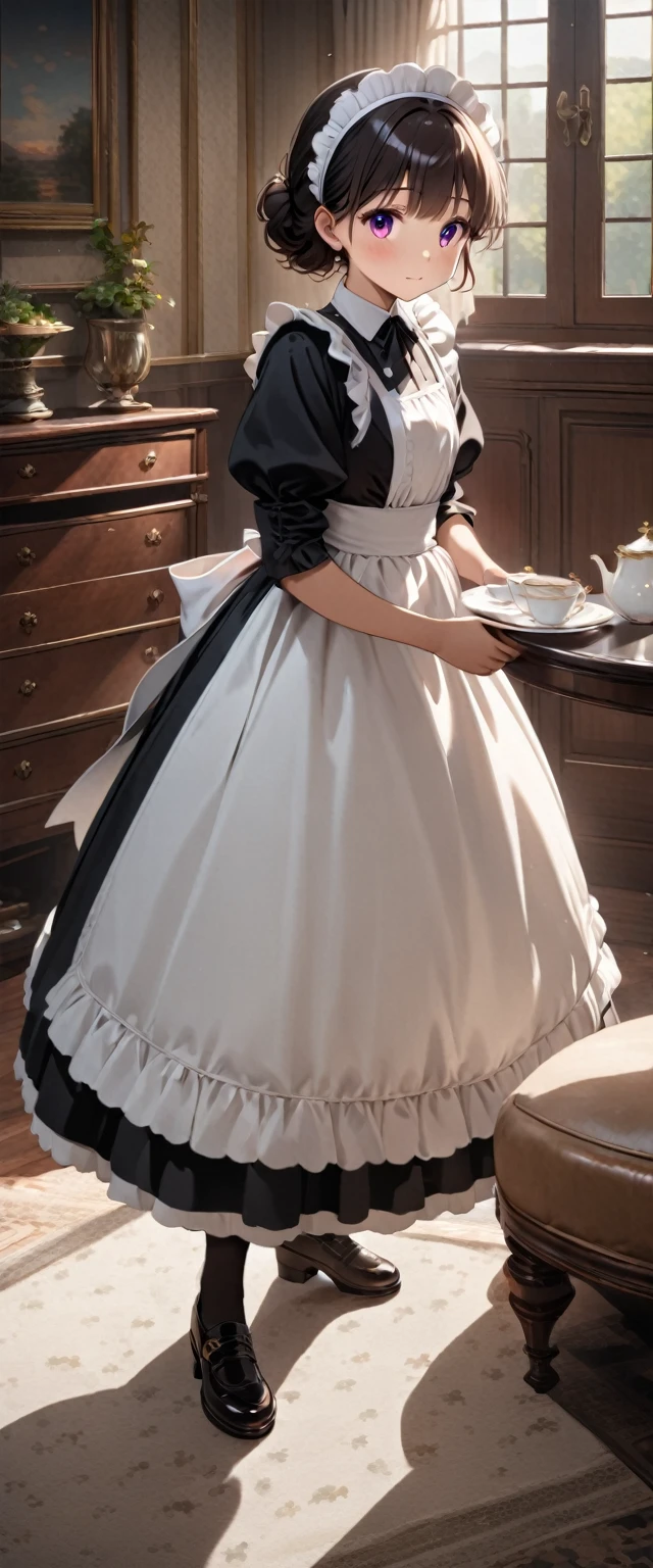 2females\(victorian maid,black long dress,full body\), BREAK ,background\(inside,victorian style room,glorious\), BREAK ,quality\(8k,wallpaper of extremely detailed CG unit, ​masterpiece,hight resolution,top-quality,top-quality real texture skin,hyper realisitic,increase the resolution,RAW photos,best qualtiy,highly detailed,the wallpaper,cinematic lighting,ray trace,golden ratio\),(landscape)