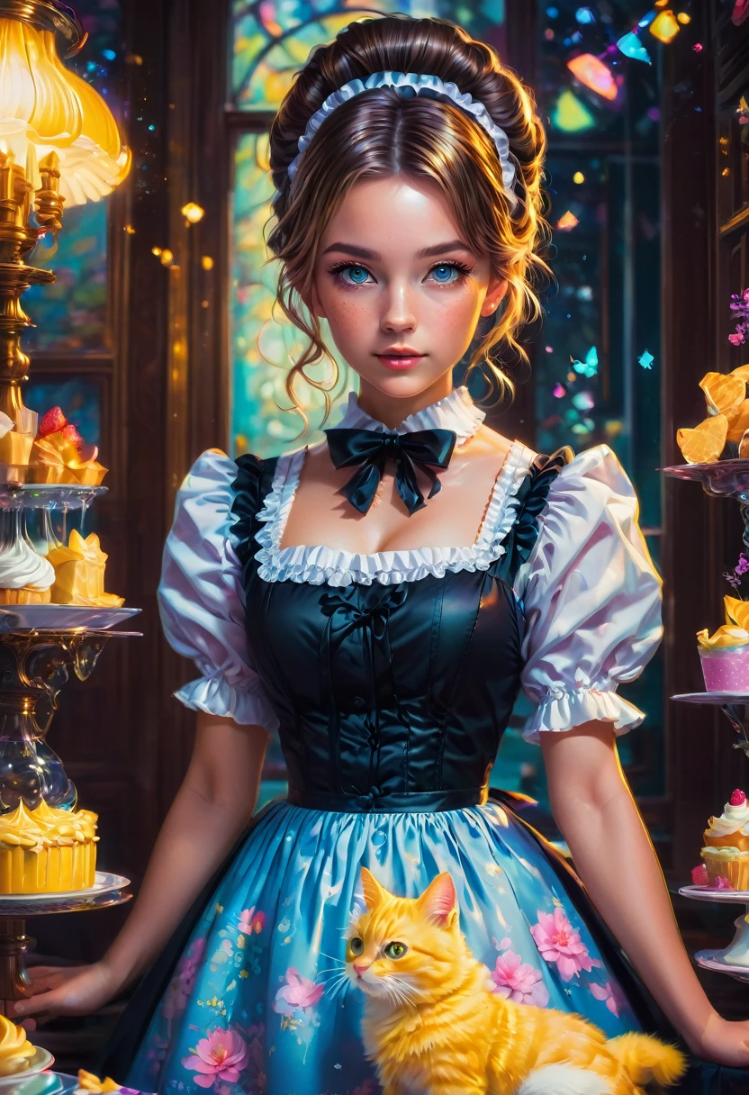 Maid Outfit, by Brandon Woelfel, best quality, masterpiece, very aesthetic, perfect composition, intricate details, ultra-detailed