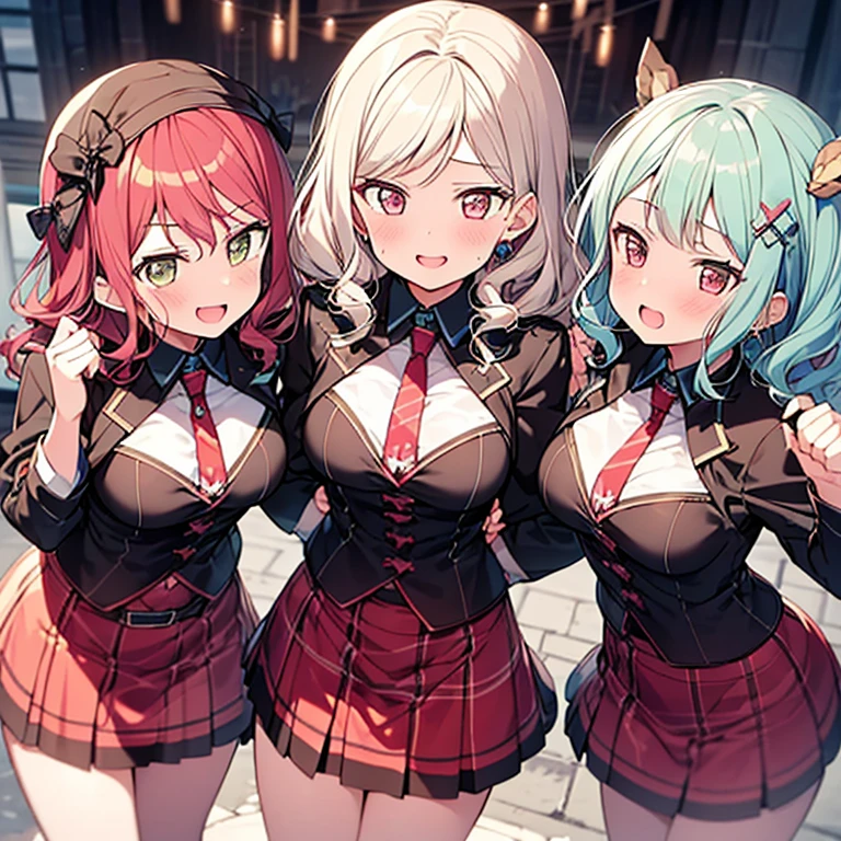 (( 3+ girls, multiple girls surrounding , bang dream style, )), (( girl, pov, hetero, )), 