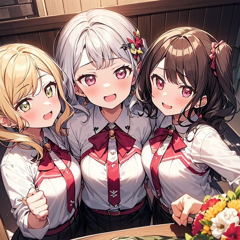 (( 3+ girls, multiple girls surrounding , bang dream style, )), (( girl, pov, hetero, )), 