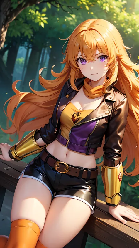 yang xiao long (\ruby\), 1 girl, highest quality, high resolution, masterpiece, high resolution, sharp: 1.2, perfect body beauty...