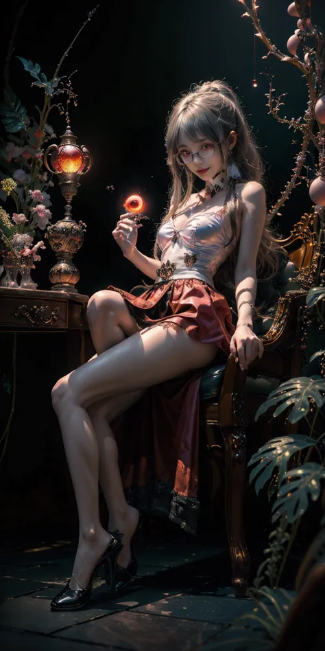 (the best illustrations)、realisitic、ultra-detailliert、the best lighting、best shadows、alluring succubus, ethereal beauty, perched...