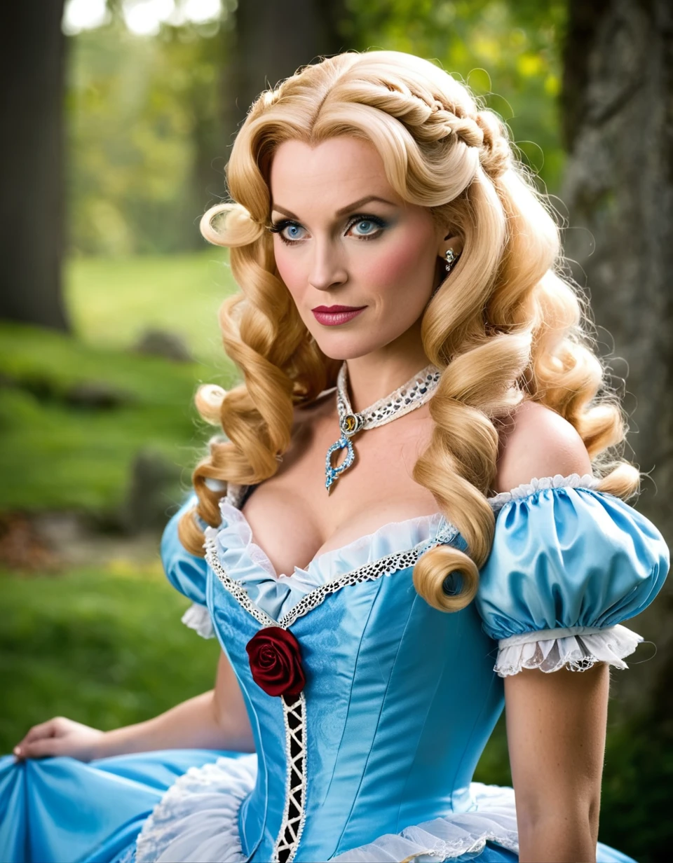 Solo Belle Delphine as Alice in wonderland, blonde hair, mature Belle  Delphine - SeaArt AI