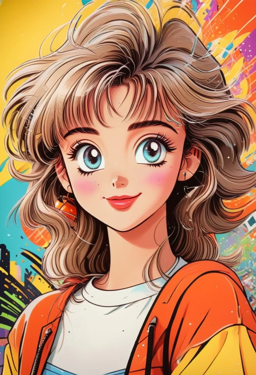 90s Cartoons, a cartoon character from the 90s, cartoon style, vibrant colors, 1990s, 90s nostalgia, detailed facial features, bright and dynamic, dynamic pose, well-defined shapes, whimsical, playful expression, bold outlines, high contrast, exaggerated features, dynamic background, retro aesthetic, 2d animation, hand-drawn, (best quality,4k,8k,highres,masterpiece:1.2),ultra-detailed,(realistic,photorealistic,photo-realistic:1.37)