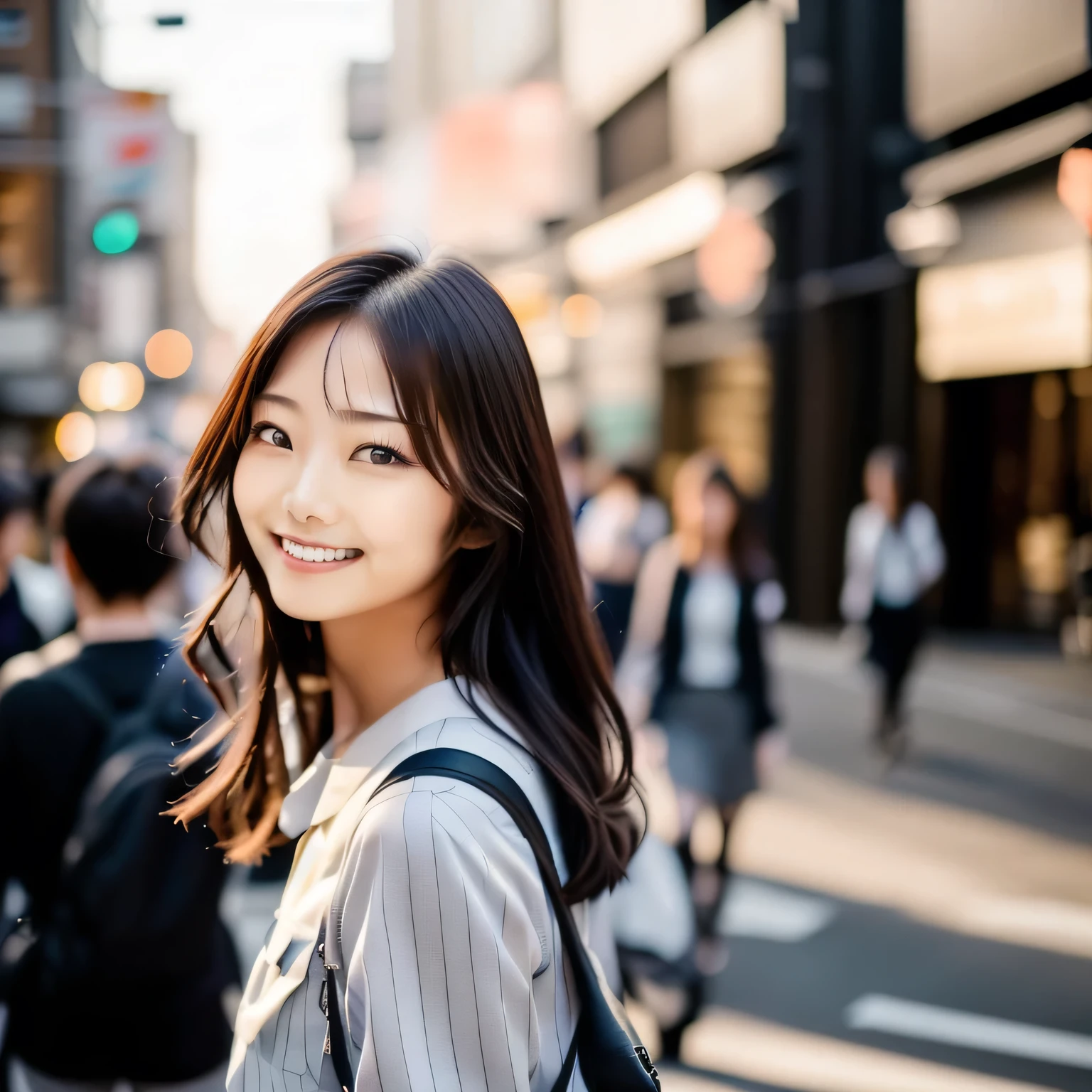 A fifty-something woman with long hair and a backpack is walking down the street in the evening, Blouse with spaced stripes, beautiful young Korean women, gorgeous young Korean women, Young and adorable Korean face, beautiful south Korean women, Portrait of a Japan teenager, a Young Asian Woman, young asian girl, Young and pretty Asian face, Beautiful Japanese girl face, Young Asian Woman, Korean Girls, Korean women, beautiful Young Asian Woman