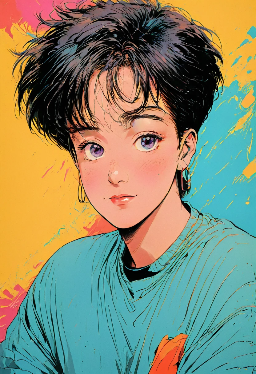 90s Cartoons, a cartoon character from the 90s, cartoon style, vibrant colors, 1990s, 90s nostalgia, detailed facial features, bright and dynamic, dynamic pose, well-defined shapes, whimsical, playful expression, bold outlines, high contrast, exaggerated features, dynamic background, retro aesthetic, 2d animation, hand-drawn, (best quality,4k,8k,highres,masterpiece:1.2),ultra-detailed,(realistic,photorealistic,photo-realistic:1.37)