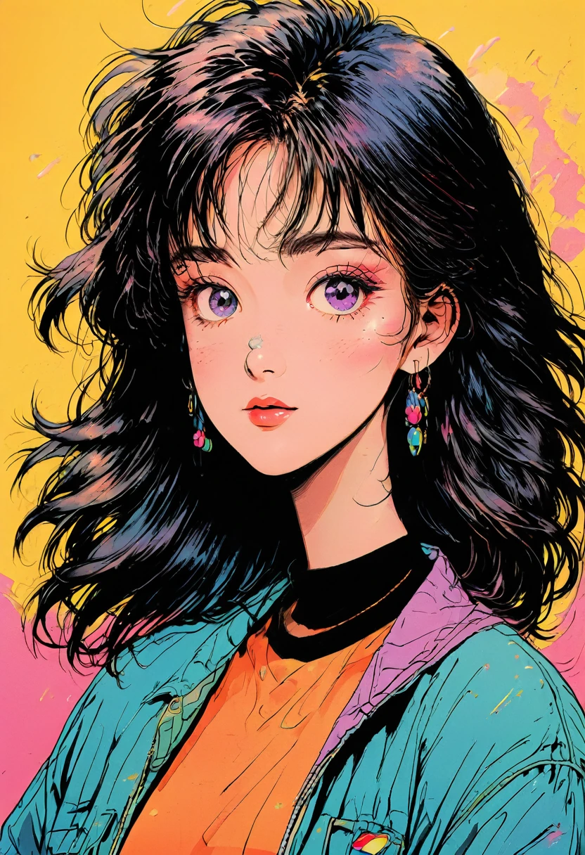 90s Cartoons, a cartoon character from the 90s, cartoon style, vibrant colors, 1990s, 90s nostalgia, detailed facial features, bright and dynamic, dynamic pose, well-defined shapes, whimsical, playful expression, bold outlines, high contrast, exaggerated features, dynamic background, retro aesthetic, 2d animation, hand-drawn, (best quality,4k,8k,highres,masterpiece:1.2),ultra-detailed,(realistic,photorealistic,photo-realistic:1.37)