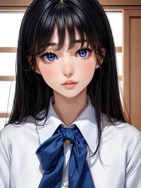 8k, highest quality, 女の子1people, (Skin dents), night, (dark), Transparent indoor background, (people々々), Beautiful Bangs, Nice,,...