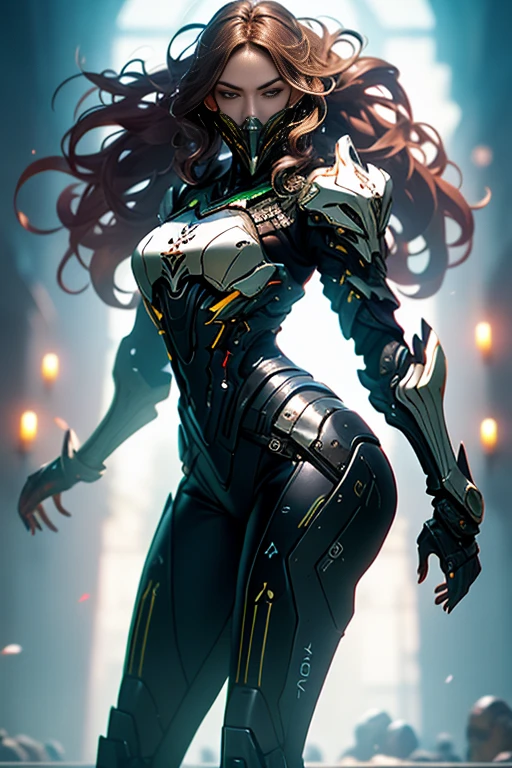 sensual girl, cabelos brancos e curtos, corpo completamente coberto por uma armadura de RPG assassino medieval, design de warframe como,seio grandes, espartilho, Punhais, mascarar, sensual, complicado, olhos vermelho, silver pants with black leather, corpo musculoso e torneado, cicatriz, auditory energy emission, crowded action post, postando para as fotos, magic emitting in the hands,double piece, low angle, Mulher de cabelos brancos em forma de M, olhos vermelhos,Pernas abertas, agachado, pernas de camelo, Mollyman, tiro de baixo, gritante, tronco, seios grandes, Corpo esguio, corpo delicado, roupas leves, calcinha mordendo, Medusa, pegue de perto, fechar-se