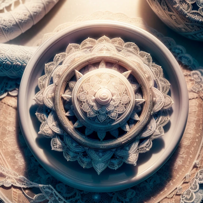 very beautiful delicate mandala art made by colorful lace, BREAK ,quality\(8k,wallpaper of extremely detailed CG unit, ​masterpiece,hight resolution,top-quality,top-quality real texture skin,hyper realisitic,increase the resolution,RAW photos,best qualtiy,highly detailed,the wallpaper,cinematic lighting,ray trace,golden ratio\)