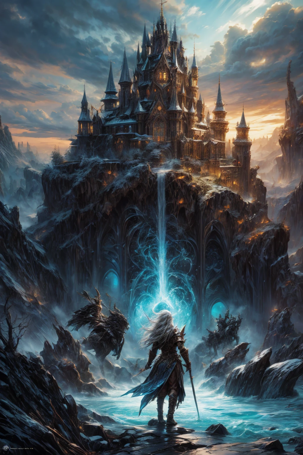 epic fantasy: Imagine and draw epic fantasy scenes, brave elves, magical creatures, imposing castles and surprising landscapes. Let your imagination fly and create fantastic worlds full of adventure and mystery.