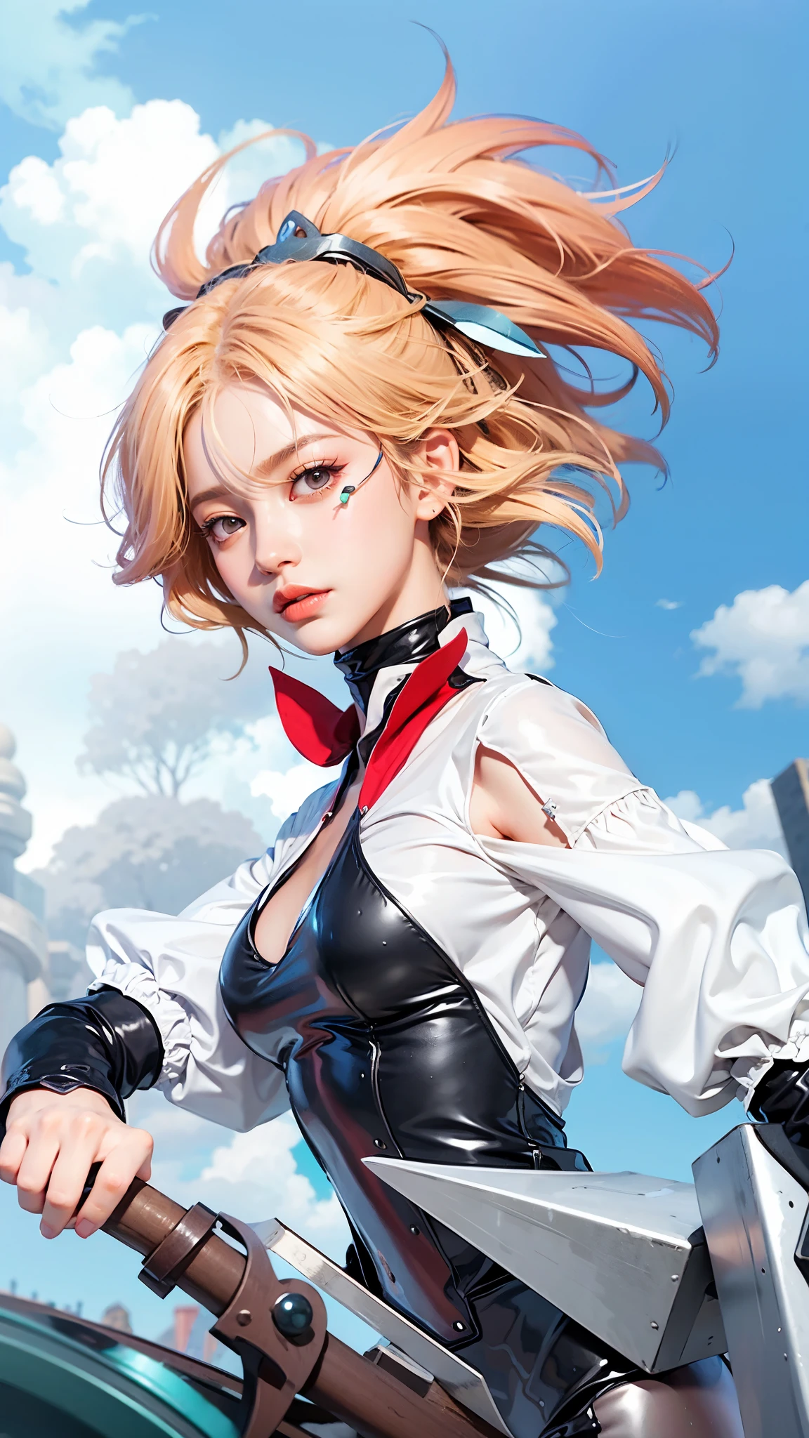 a close up of a 4 girls  , blonde hair babe, big booobs ,  shadowbringers cinematic, 4 k detail fantasy, a beautiful fantasy empress, game cg, xianxia fantasy, xianxia hero, 2. 5 d cgi anime fantasy artwork, cinematic goddess close shot, ruan jia and artgerm, wow 4 k detail fantasy, hyperdetailed fantasy character