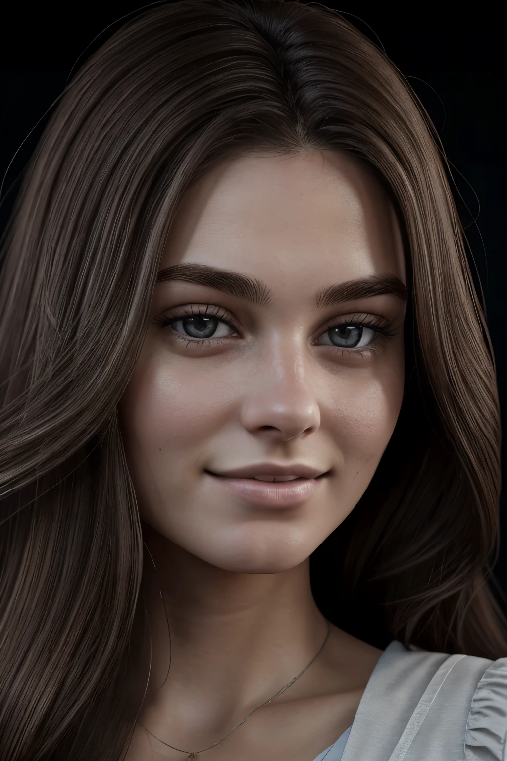 twenty year old girl, with long brown hair, ultra realistic, French, has a neutral face,ultra high res.photorealistic:.1.4,UHD
