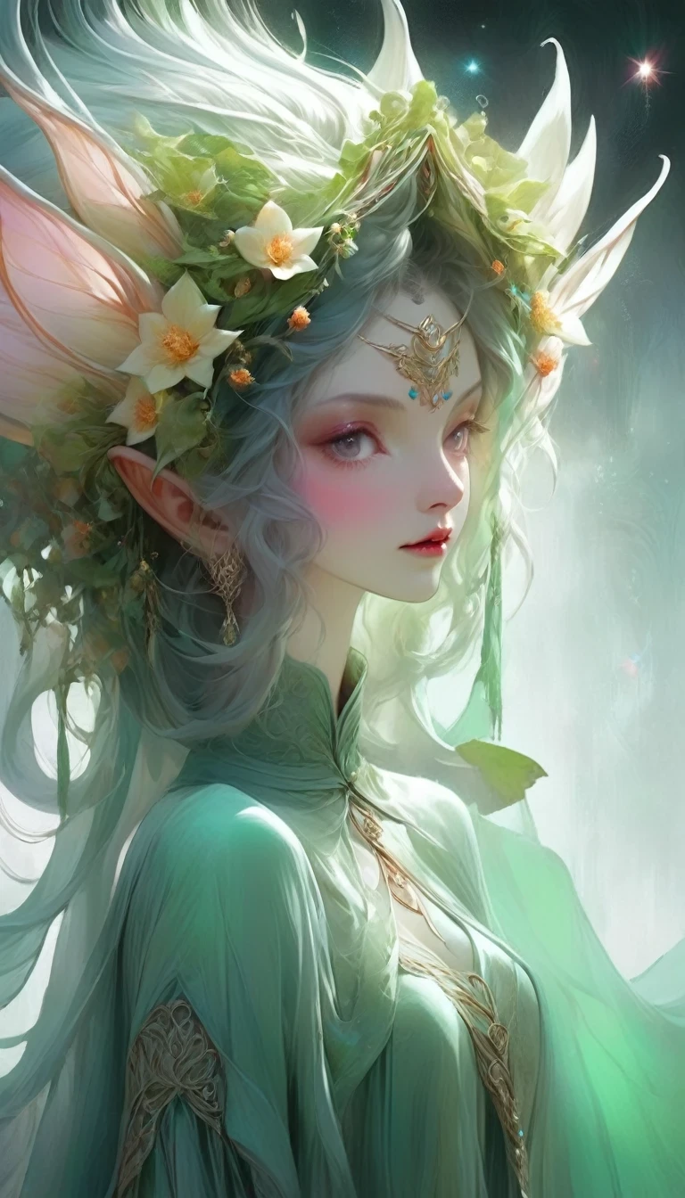 ELF，in style of Anna Dittmann，