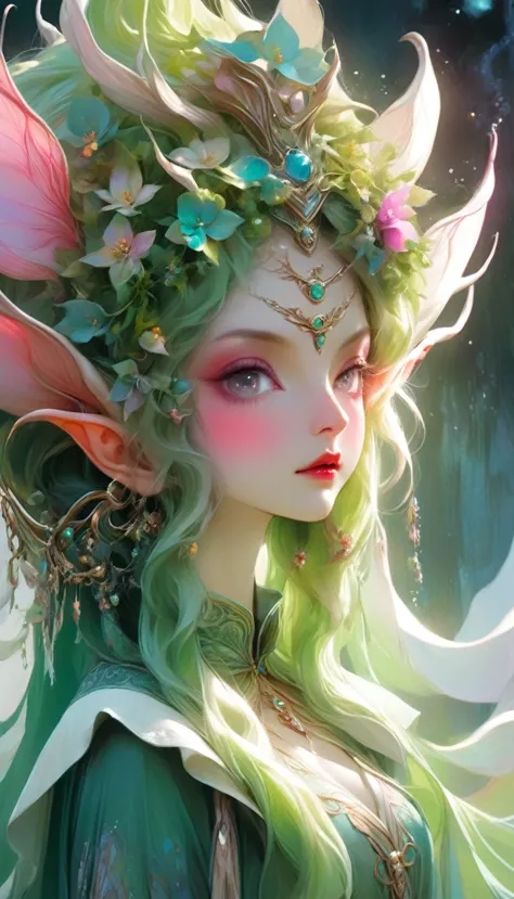 elf，in style of anna dittmann，in style of caia koopman