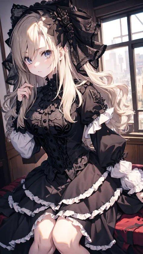 gothic and lolita ,super detailed, ultra detailed