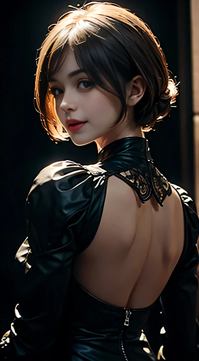 (Masterpiece:1.2), (illustration:1.2), (ultra-detailed), (delicate detailed), (cinematic light, best quality Backlights), 1girl, perfect body, princess, see-through clothes, smile, shy, makeup, high contrast, best illumination, colorful