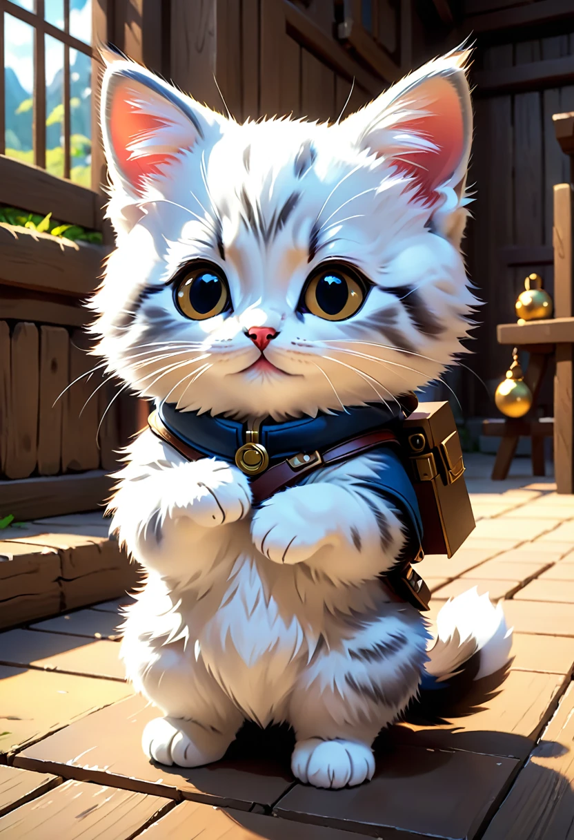 The cutest kitten, The art of math, Popular on artstation. 4k 8k hd wallpaper illustration cute cartoon animal oil painting by mark lydon and hayao miyazaki, Popular on Behance on pixiv, 3D Animation Style, Unreal Engine 5." Very very very very very very beautiful. Influence, Influence likeapanese/Super Soldier 