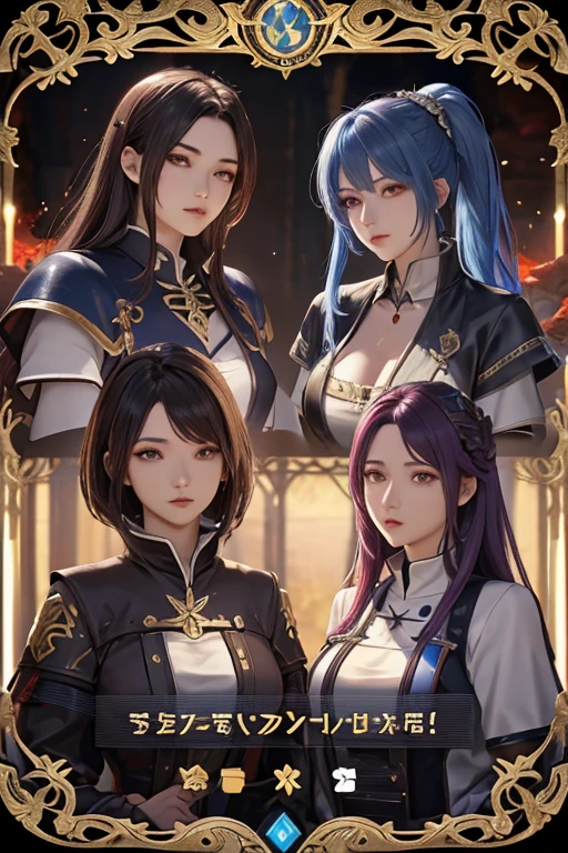 There are a bunch of screenshots of the characters，Characters side by side，Character Portraits，Baroque，Character selection screen，8k character details，In-game graphics，full character，Gothic antique theme，Highly detailed characters，ability image，entire character！Characters side by side， Computer games with user interface，Game character head design adjustment ID card selection game professional warrior mage priest archer ranger knight shield warrior hunter summoner beast trainer priest nurse dancer herbalist shaman druid chef ninja