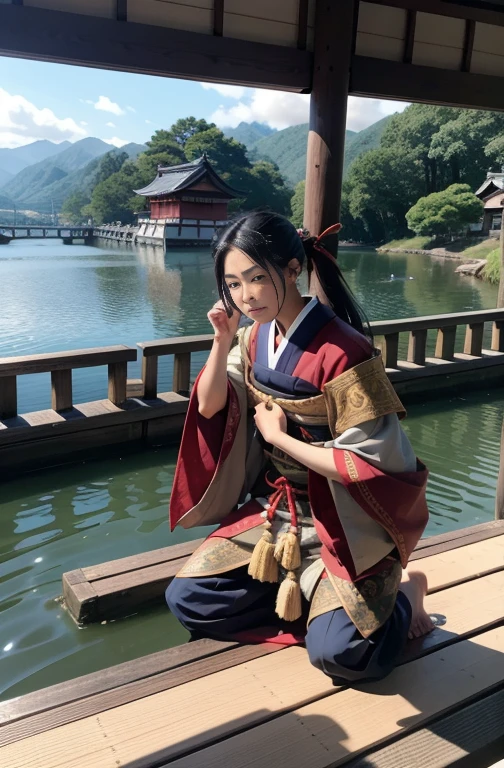 Shizuka Gozen que incapacitou Benkei e Ushiwakamaru na ponte Gojo