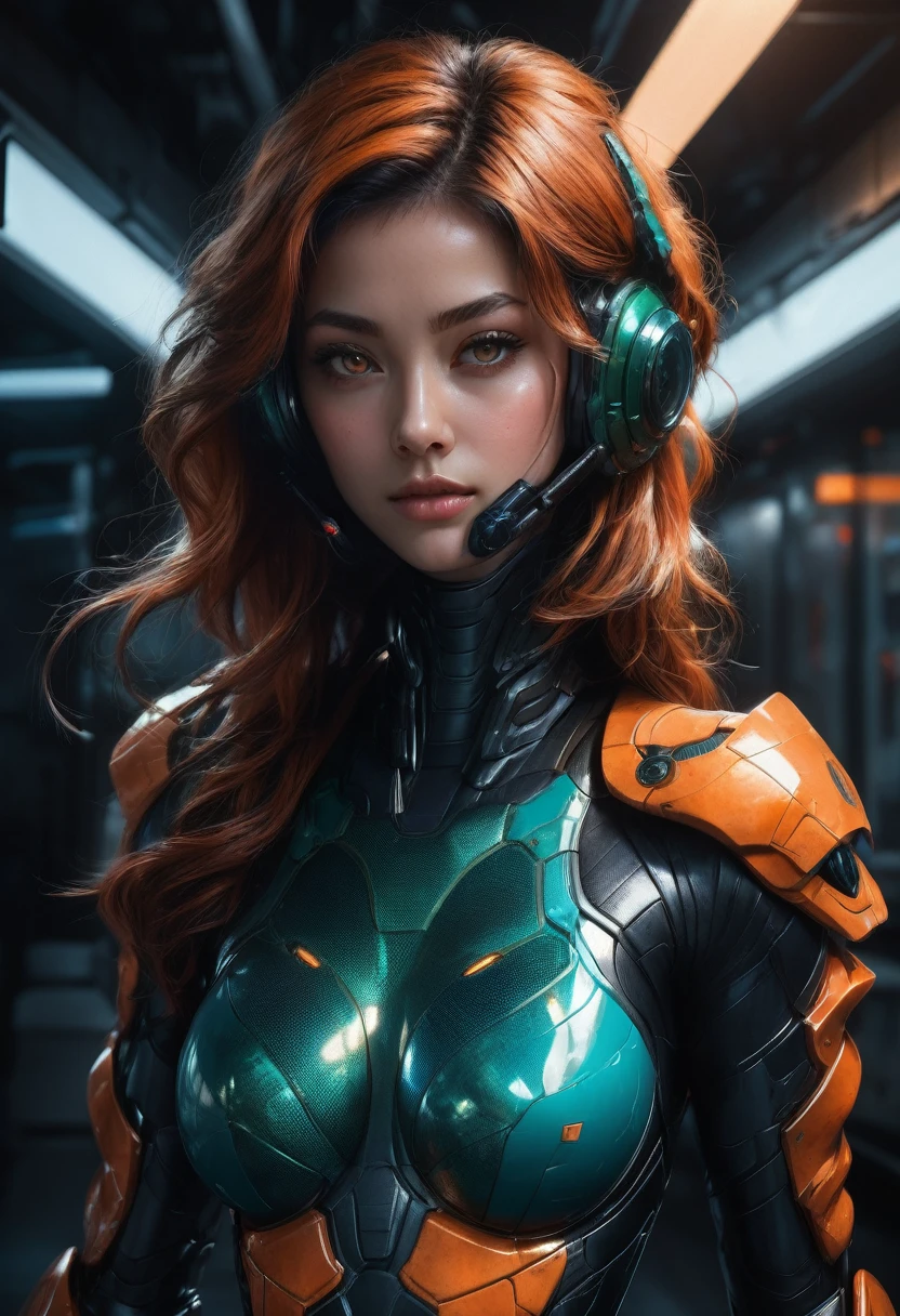 Tight Combat Suit, a very beautiful reptilian girl. snake eyes, perfect facial features, snake tongue. in a tight combat suit, repeating the curves of the body, 8k resolution concept art by Greg Rutkowski dynamic lighting hyperdetailed intricately detailed Splash art trending on Artstation triadic colors Unreal Engine 5 volumetric lighting Alphonse Mucha WLOP Jordan Grimmer orange and teal